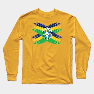 Brazil World Cup Supporters Long Sleeve T-Shirt